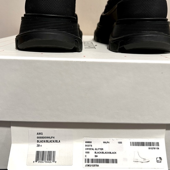 Alexander McQueen Treadslick Black Crystal Boots - Picture 5 of 7